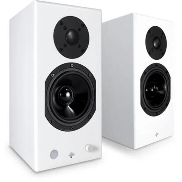 Enceinte bibliothèque 120W, KINPLAY- Blanc - Paire