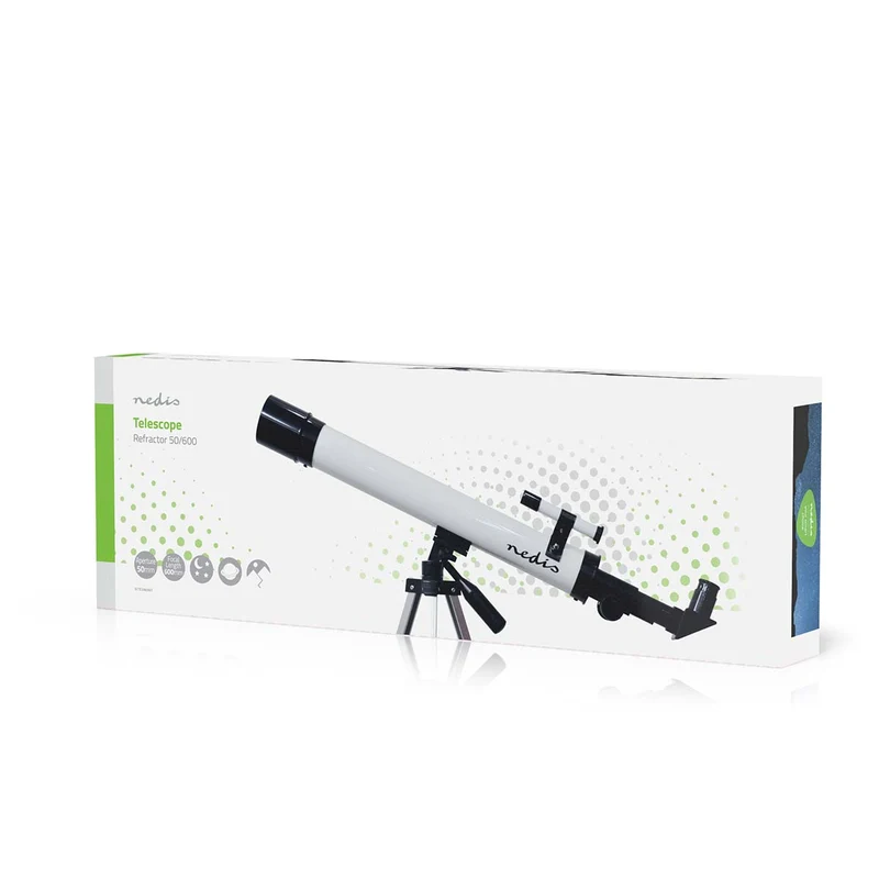 Telescoop Diafragma: 50 mm - Brandpuntsafstand: 600 mm - Finderscope: 5 x 24