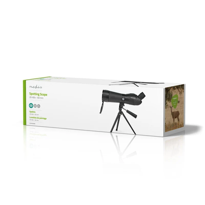 Spotting Scope Vergrotingsbereik: 20-60 - Diameter objectieflens: 60 mm - Gezichtsveld: 38m