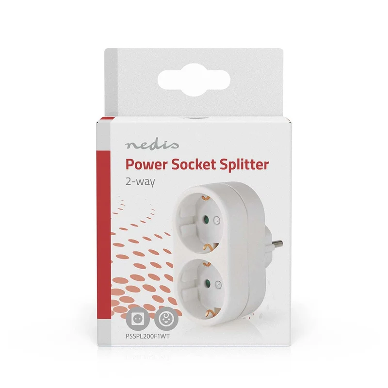 Stopcontact-Splitter Type-F (CEE 7/7) - 250 V AC 50 Hz - Randaarde stekker / Type F (CEE 7/7)