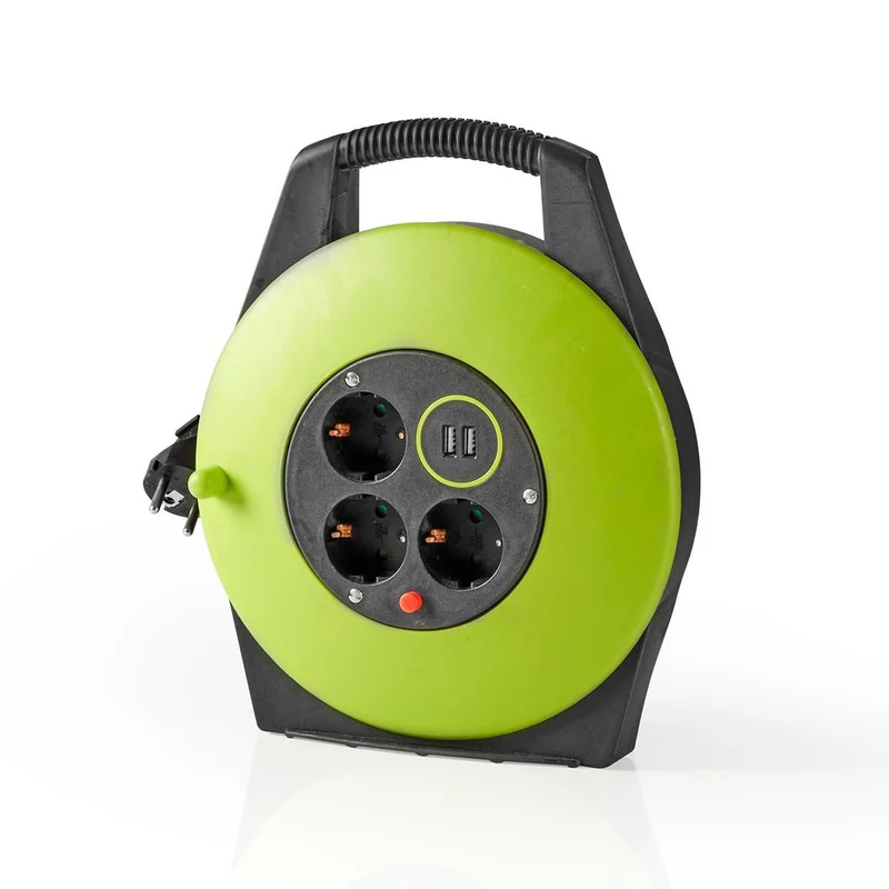 Stroomhaspel Randaarde stekker - 10.0m - 3000W