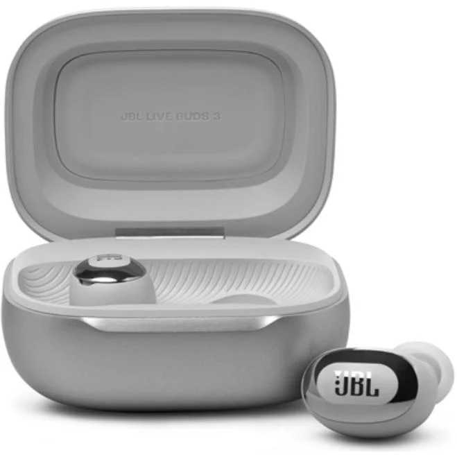 Écouteurs boutons sans fil. JBL LIVE BUDS 3 - Argent