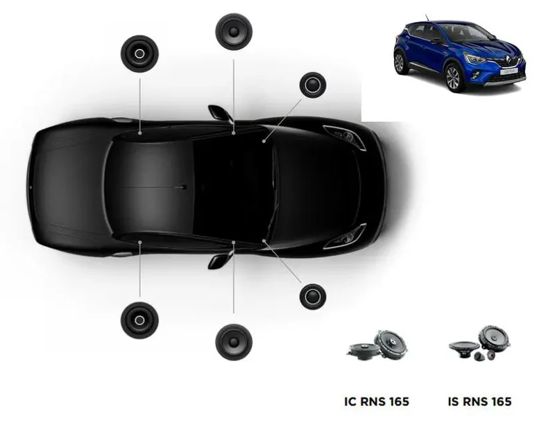 Focal Inside Renault Captur 2 ACOUSTIC 6.0 – Kits avant + arrière