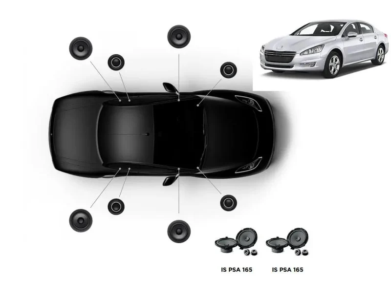 FOCAL INSIDE Peugeot 508 ACOUSTIC 8.0 – Kits avant + arrière