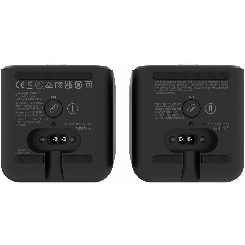 Haut-parleurs arrières sans fil, Klipsch XSURR100