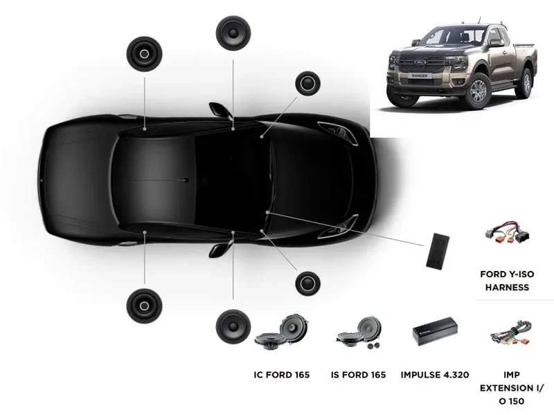 FOCAL INSIDE FORD RANGER 3 SUPER CAB ACTIVE 6.0 – Kit Audio