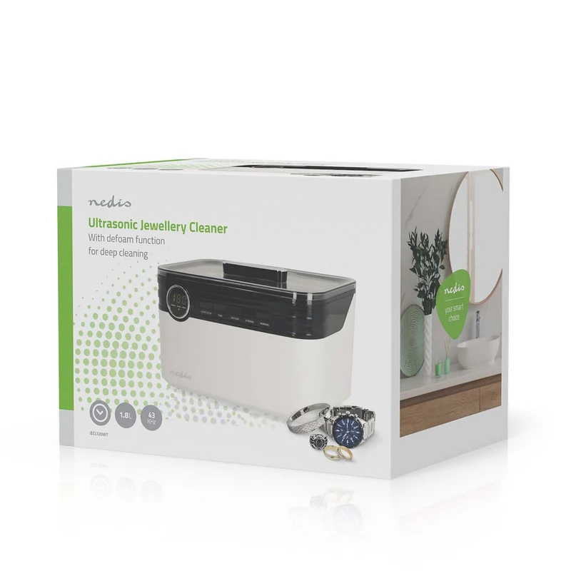 Ultrasone Juwelenreiniger Netvoeding - 220 - 240 V AC 50/60 Hz - 1.8l