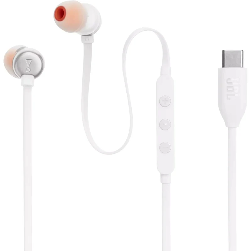 Écouteurs boutons, JBL T310C - Blanc