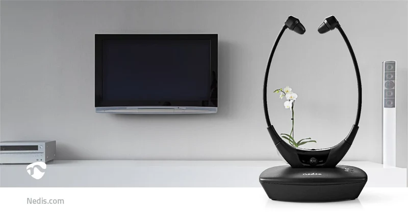 Draadloze TV-Koptelefoon RF, frequentie 868 MHz - In-Ear - Batterij 1 werkingstijd standaard verbruik: 270 min
