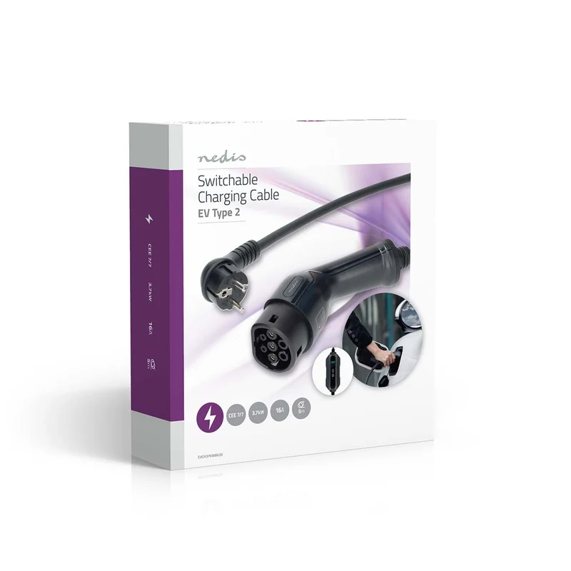 Draagbare oplader voor elektrische voertuigen AT-N05V3V3-F 3G1.5 - 1380 / 2300 / 3680W - 6.0 / 8.0 / 10.0 / 13.0 / 16.0A
