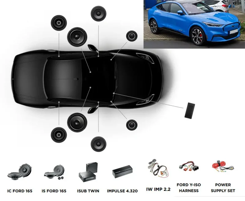 FOCAL INSIDE FORD MUSTANG MACH-E POWERED 6.2 – Kit Audio