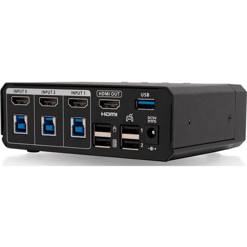 Switch KVM de jeu Nexus à 3 ports, IOGEAR GCS1337