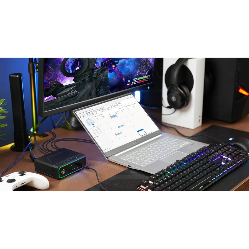 Switch KVM de jeu Nexus à 3 ports, IOGEAR GCS1337