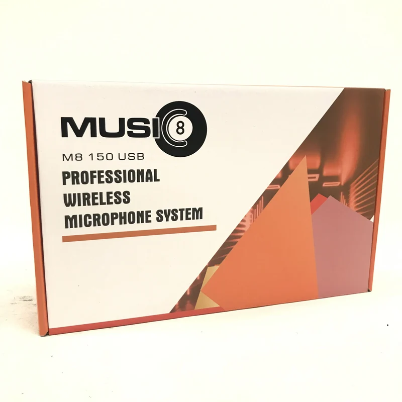 Music8 M8-150 USB Professional Wireless System w/ USB Receiver and Handheld Transmitter Microphone