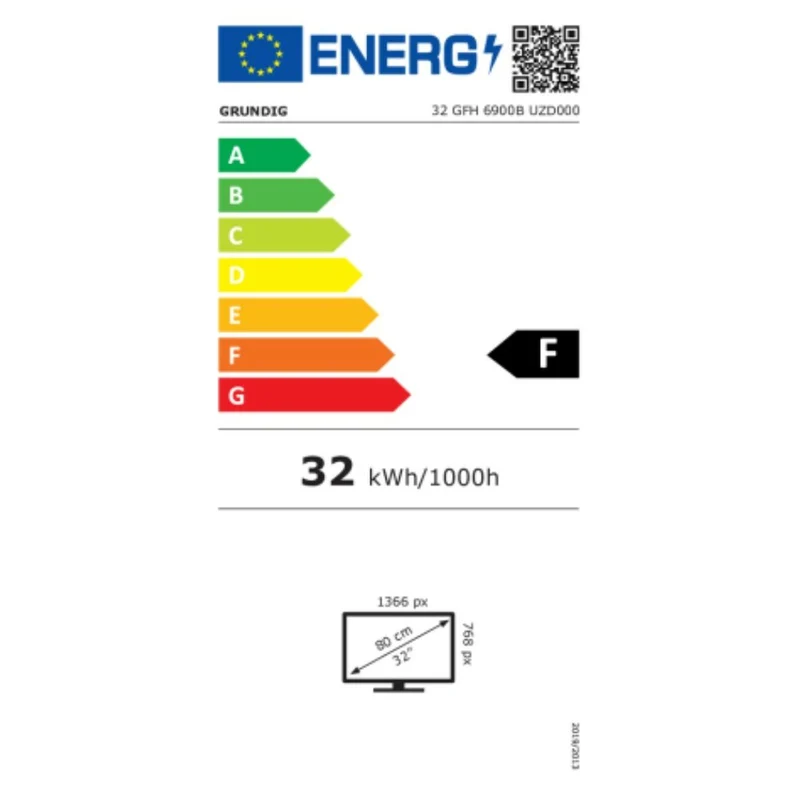 Smart TV Grundig 32GFH6900B 32" HD LED WIFI