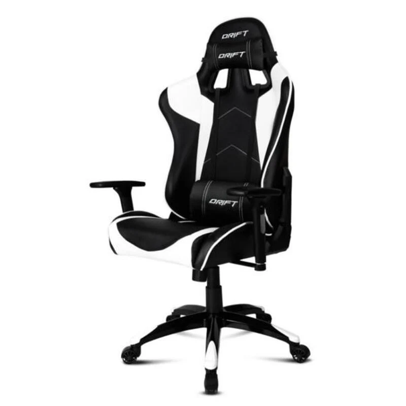 Chaise de jeu DRIFT DR300BW Blanc/Noir