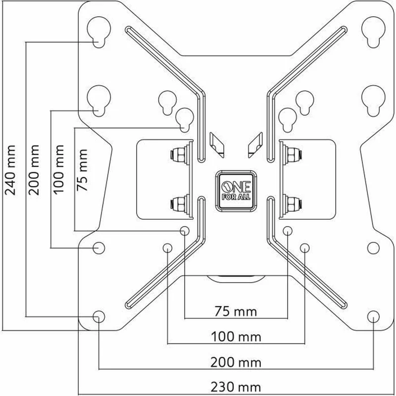 Support TV One For All WM2241 13"-32" 20 kg