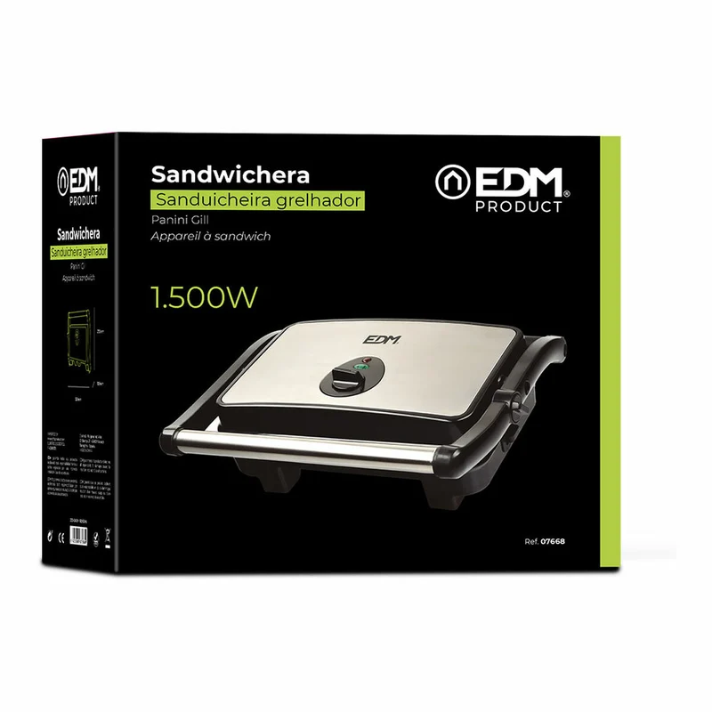 Machine à sandwich EDM 07668 1600 W Multicolore