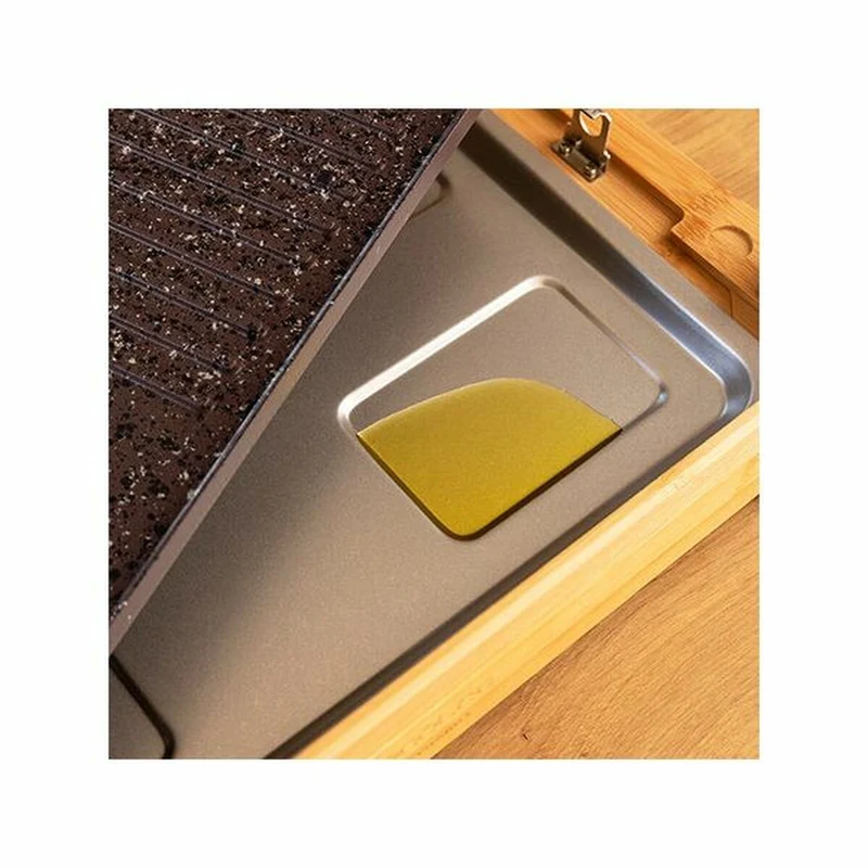 Gril Cecotec Tasty&Grill 2000 Bamboo MixStone 200W