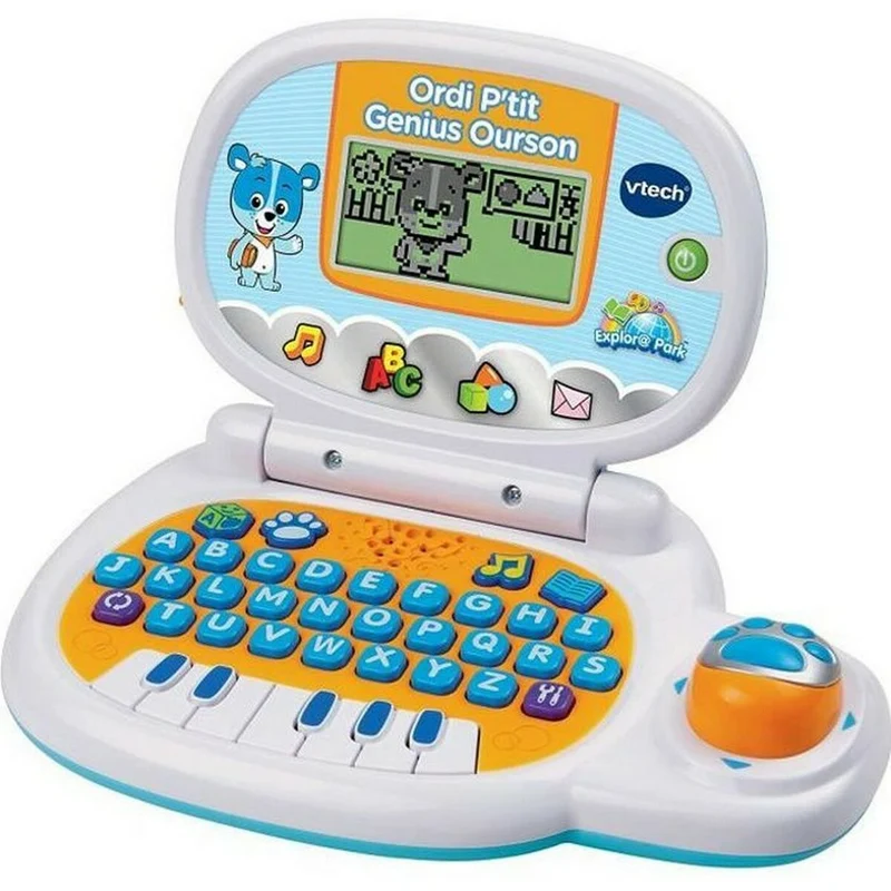 Ordinateur portable Vtech Genius Blue Bear 26 x 5,5 x 19,7 cm Jeu éducatif FR