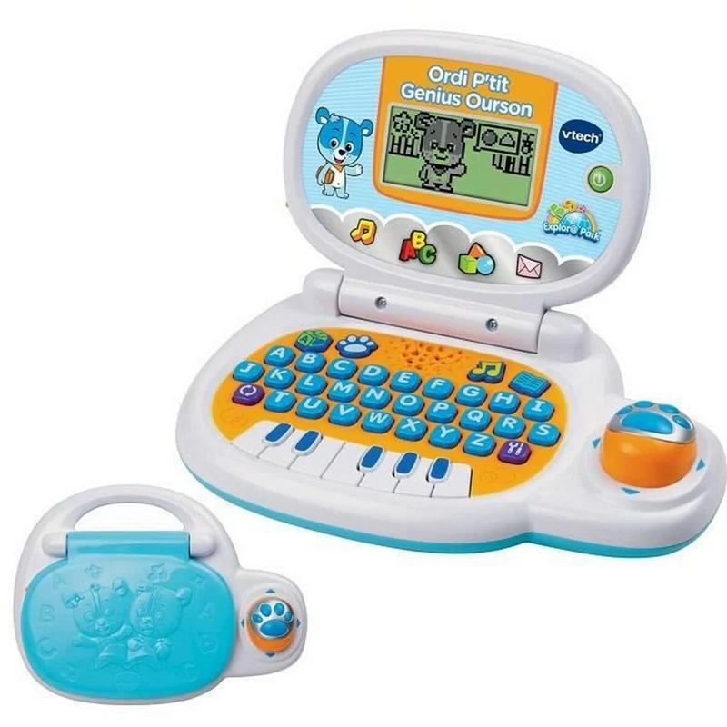 Ordinateur portable Vtech Genius Blue Bear 26 x 5,5 x 19,7 cm Jeu éducatif FR