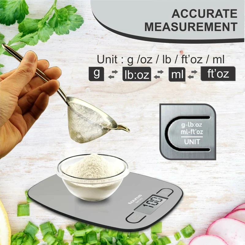 Balance de cuisine numérique Taurus EASY INOX Inox