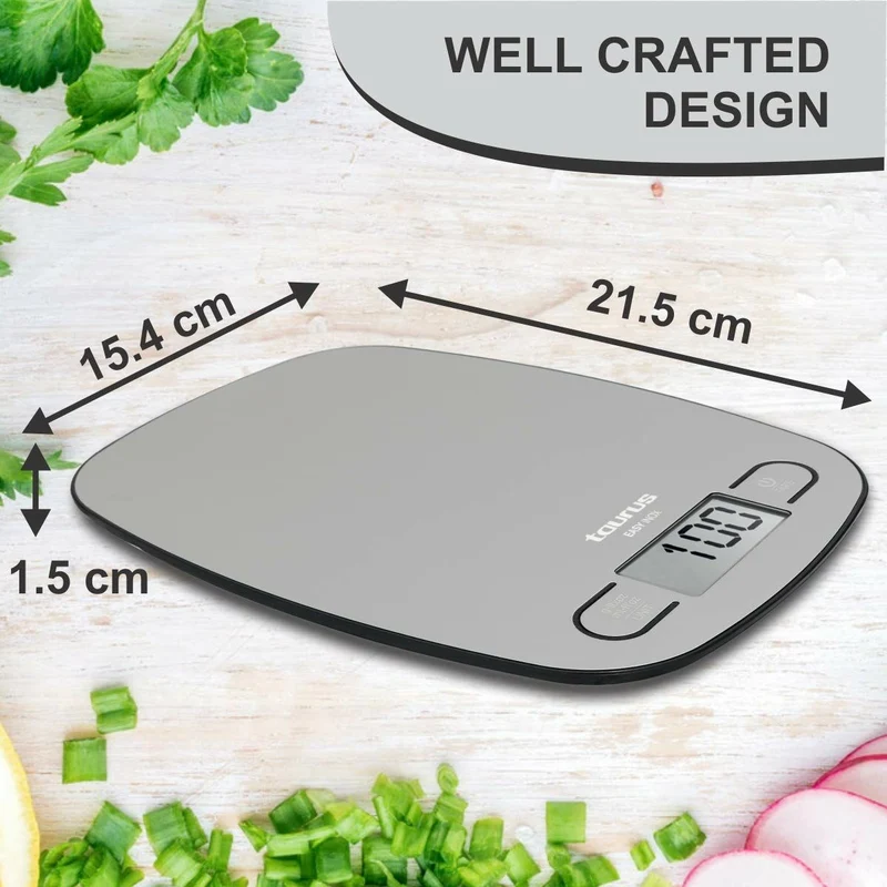 Balance de cuisine numérique Taurus EASY INOX Inox