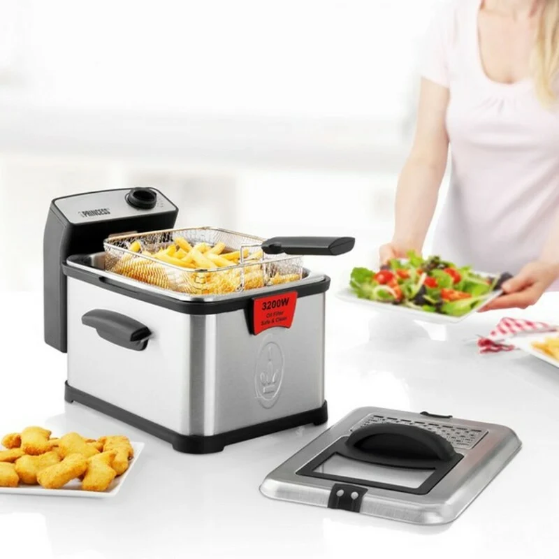 Friteuse Princess 01.183001.01.050 3 L 3200W Noir Argent 3 L