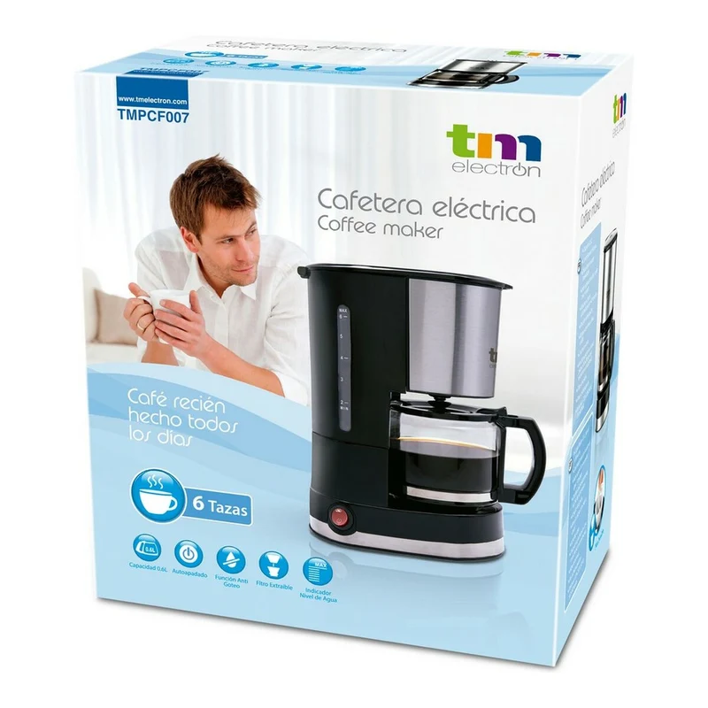 Cafetière filtre TM Electron 0,6 L 6 tasses