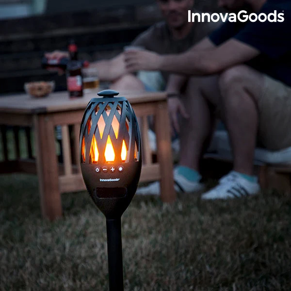 InnovaGoods LED Flame Lamp & Bluetooth Speaker