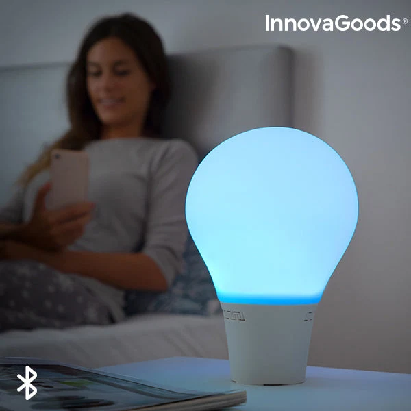 Silicone LED Touch Lamp with Speaker Silitone InnovaGoods