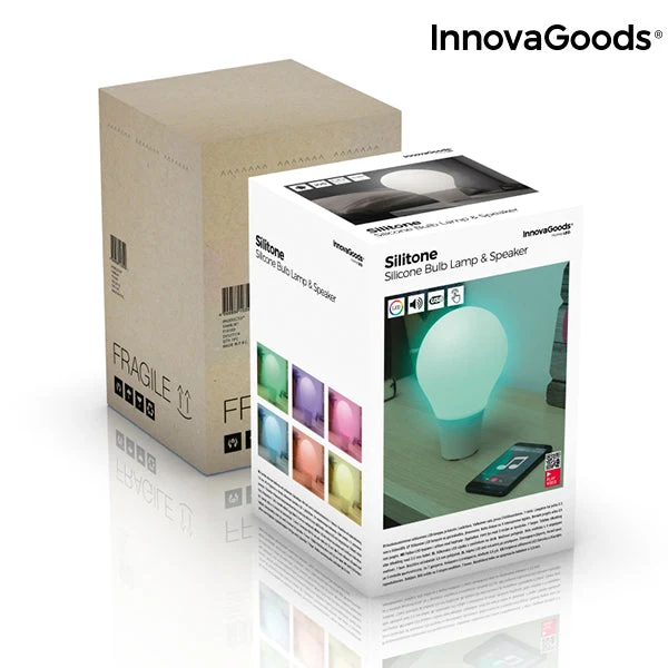 Silicone LED Touch Lamp with Speaker Silitone InnovaGoods