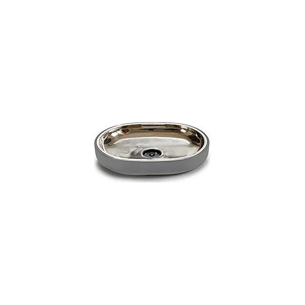 soap dish Steel (9,5 x 2,5 x 13 cm)