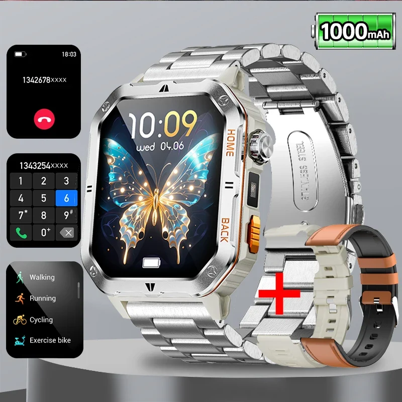 Montre Tactique GPS Homme 1000mAh – Ultra Résistante Étanche 3ATM | Outdoor & Sport