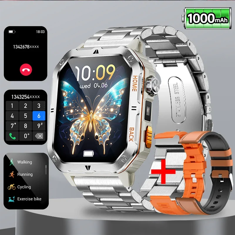 Montre Tactique GPS Homme 1000mAh – Ultra Résistante Étanche 3ATM | Outdoor & Sport
