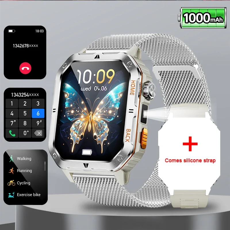 Montre Tactique GPS Homme 1000mAh – Ultra Résistante Étanche 3ATM | Outdoor & Sport