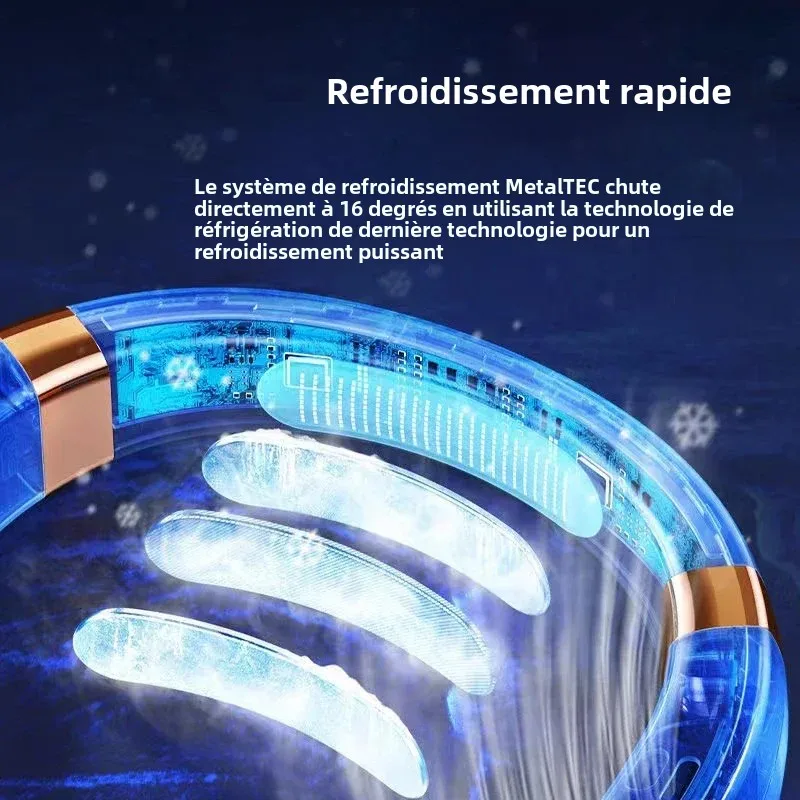 Super Ventilateur de Cou Portable LED – Restez au Frais Partout en 3 Secondes