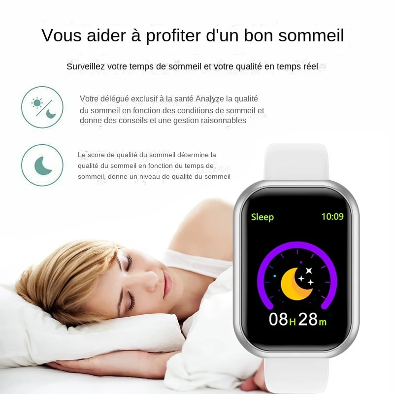 Montre intelligente Bluetooth USB pour hommes et femmes