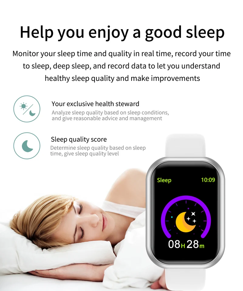 Montre intelligente Bluetooth USB pour hommes et femmes