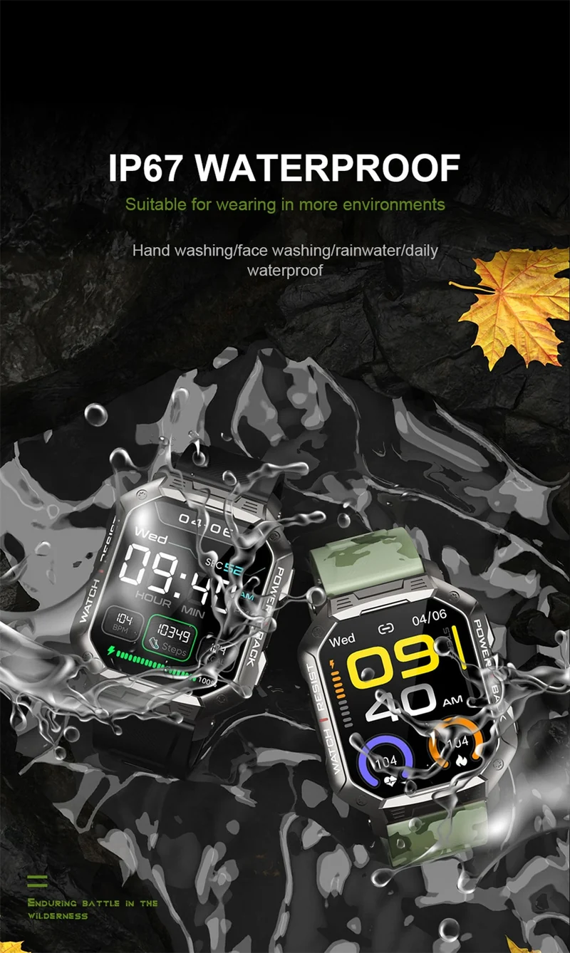 Montre connectée 2023 pour hommes, étanchéité IP67, 5atm,Bluetooth Call Nx3