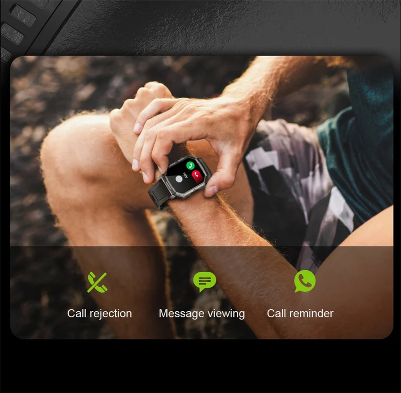 Montre connectée 2023 pour hommes, étanchéité IP67, 5atm,Bluetooth Call Nx3