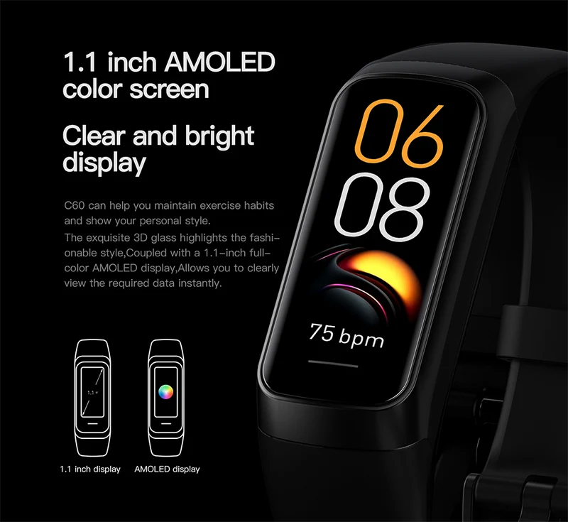 Montre connectée 2023 intelligente, amoled, étanche, pour femme.