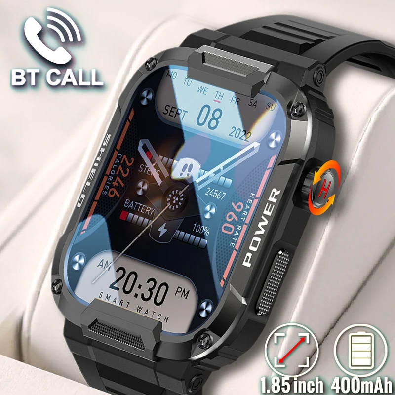 Montre Militaire Robuste Ip68 Waterproof Bluetooth Call MK66
