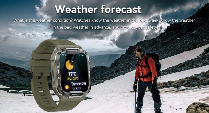 Montre Militaire Robuste Ip68 Waterproof Bluetooth Call MK66