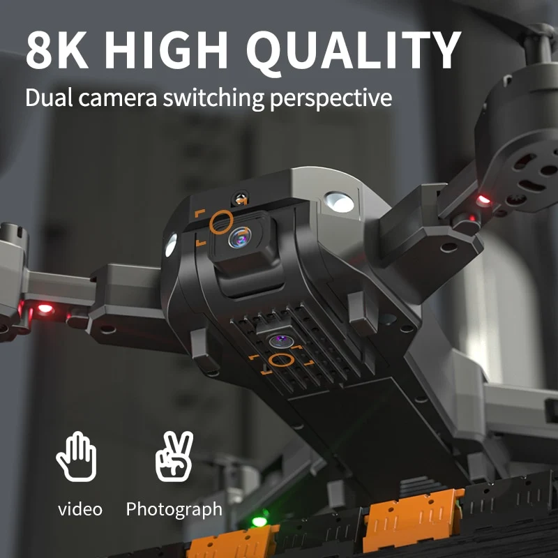 Drone professionnel double caméra, GPS 5G 8K HD