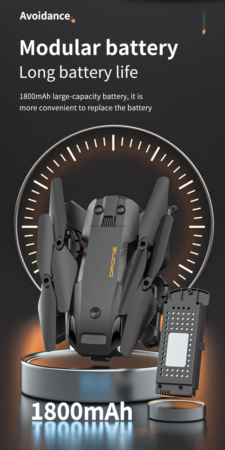 Drone professionnel double caméra, GPS 5G 8K HD