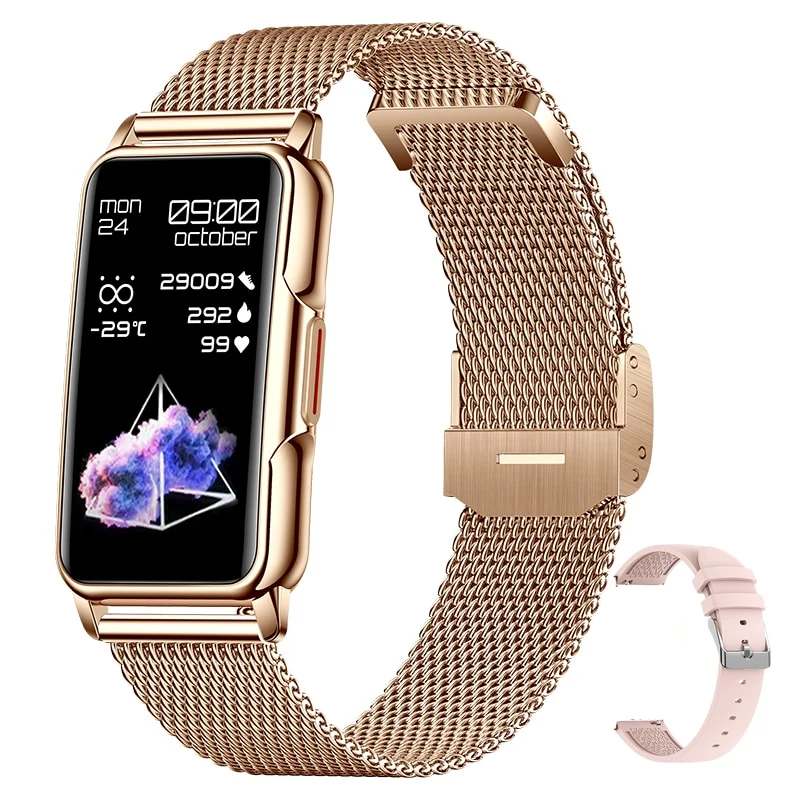 Jolie montre fine connectée pour sport, loisirs ou soirée pour homme ou femme , écran entièrement tactile.