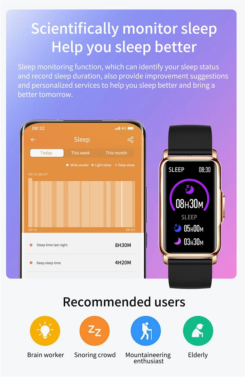 Jolie montre fine connectée pour sport, loisirs ou soirée pour homme ou femme , écran entièrement tactile.