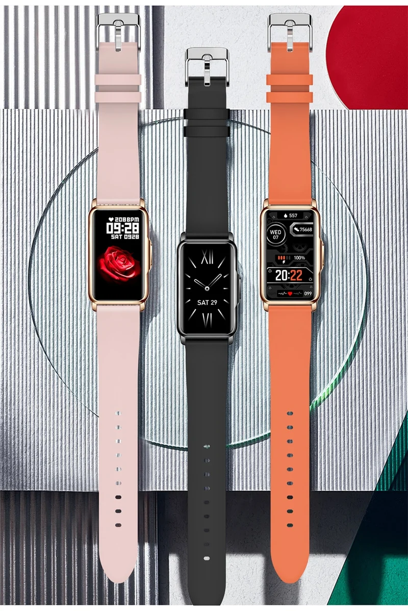 Jolie montre fine connectée pour sport, loisirs ou soirée pour homme ou femme , écran entièrement tactile.