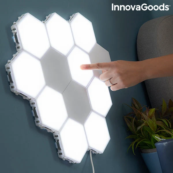 Set of Modular Magnetic and Touch LED Panels Tilight InnovaGoods (Pack of 3)